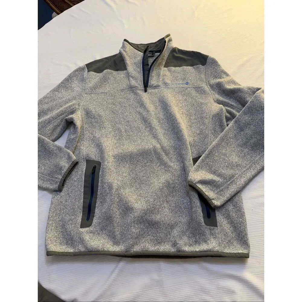 Vineyard Vines Men’s Sweater Jacket Pullover Fleece Sheep Shirt Size Large